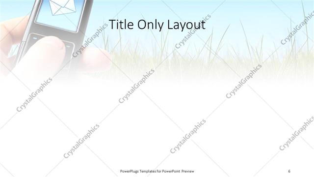 Title Only presentation slide layout
