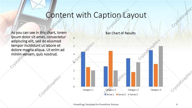 Content with Caption presentation slide layout