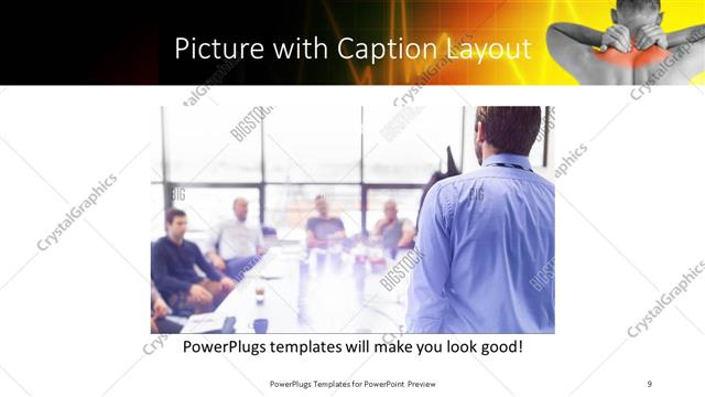 Picture with Caption presentation slide layout