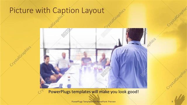 Picture with Caption presentation slide layout