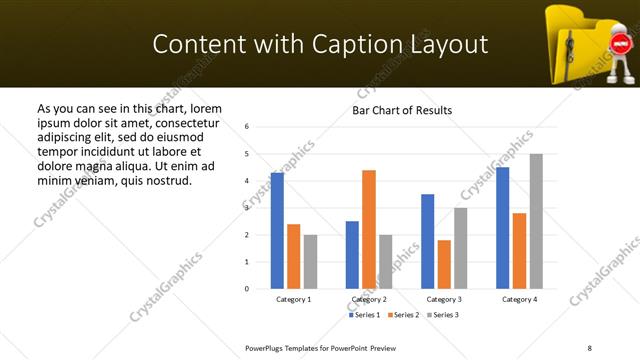 Content with Caption presentation slide layout