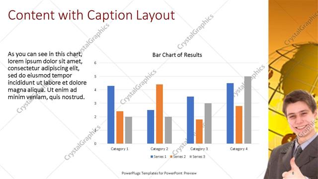 Content with Caption presentation slide layout