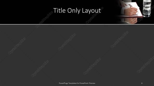 Title Only presentation slide layout