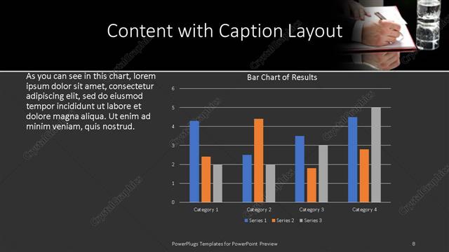 Content with Caption presentation slide layout