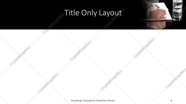 Title Only presentation slide layout