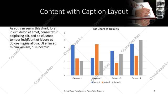 Content with Caption presentation slide layout