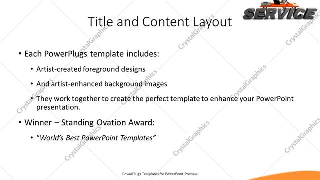 Title and Content presentation slide layout