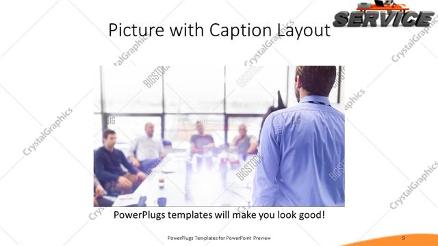 Picture with Caption presentation slide layout