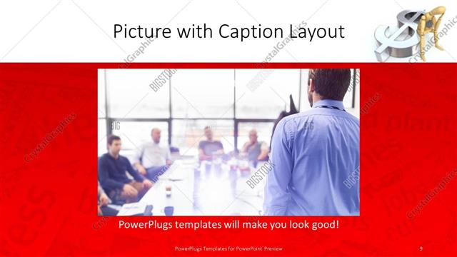 Picture with Caption presentation slide layout