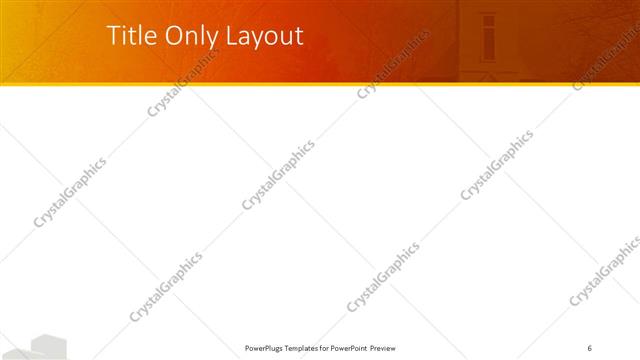 Title Only presentation slide layout