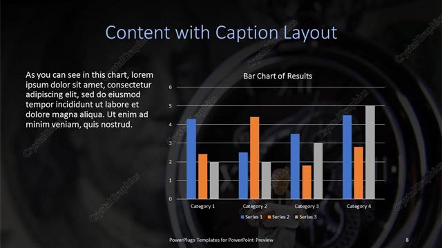 Content with Caption presentation slide layout