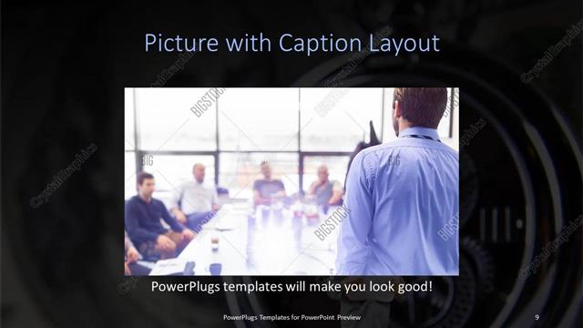 Picture with Caption presentation slide layout