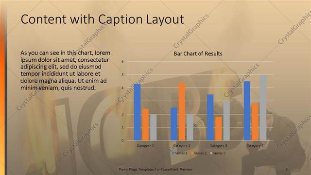 Content with Caption presentation slide layout