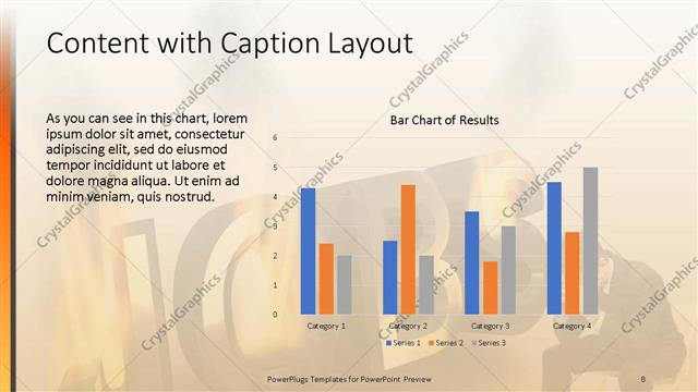 Content with Caption presentation slide layout