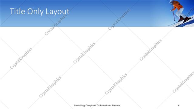 Title Only presentation slide layout