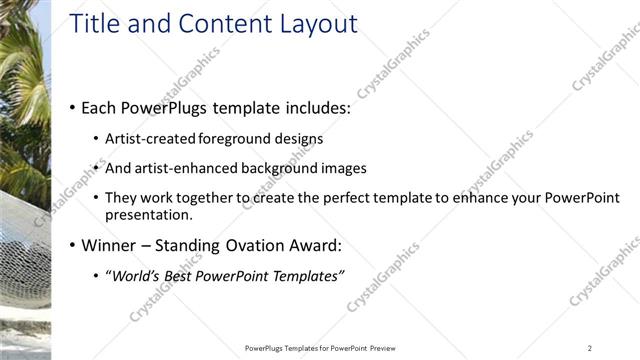 Title and Content presentation slide layout