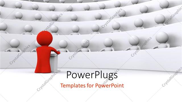  Presentation with speaking - A person speaking to a number of students