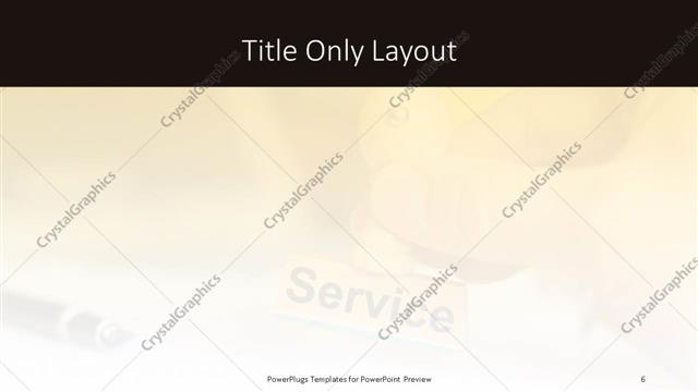 Title Only presentation slide layout