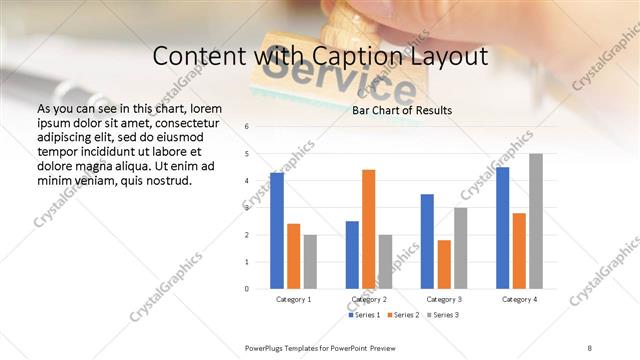 Content with Caption presentation slide layout