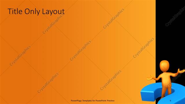 Title Only presentation slide layout