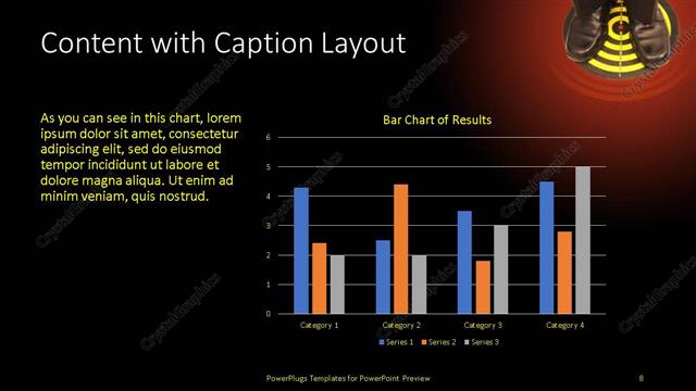 Content with Caption presentation slide layout