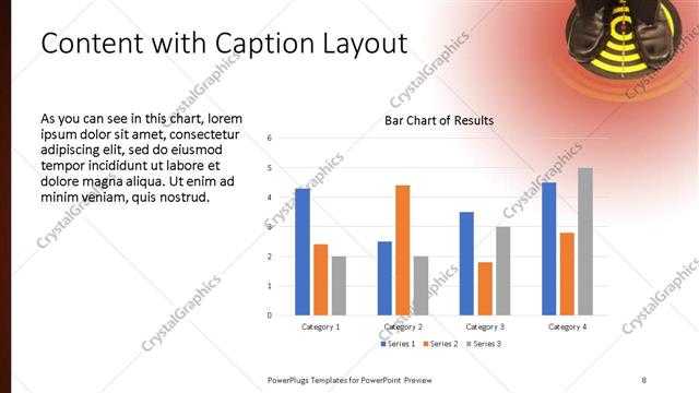 Content with Caption presentation slide layout