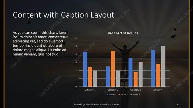 Content with Caption presentation slide layout