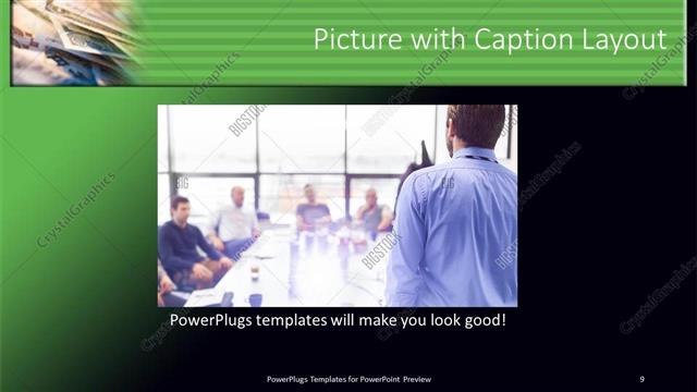 Picture with Caption presentation slide layout