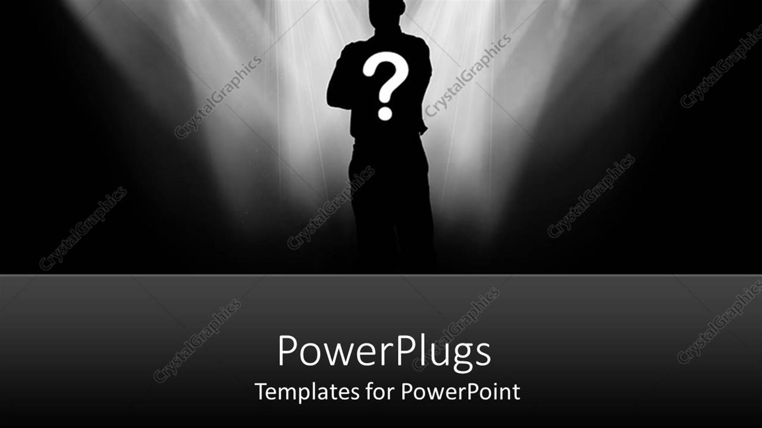 Featuring A Person Standing Under Lights with Black Background