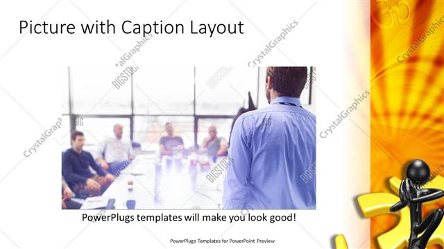 Picture with Caption presentation slide layout
