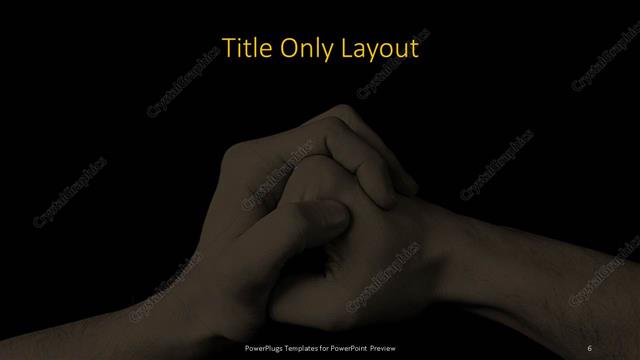 Title Only presentation slide layout