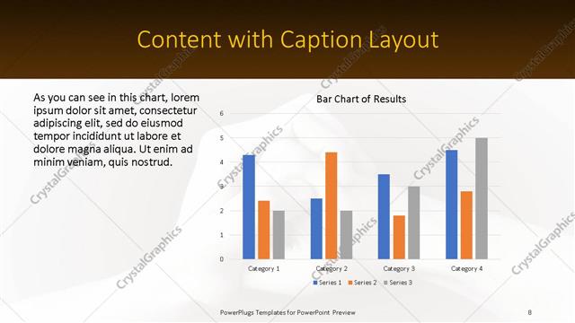 Content with Caption presentation slide layout