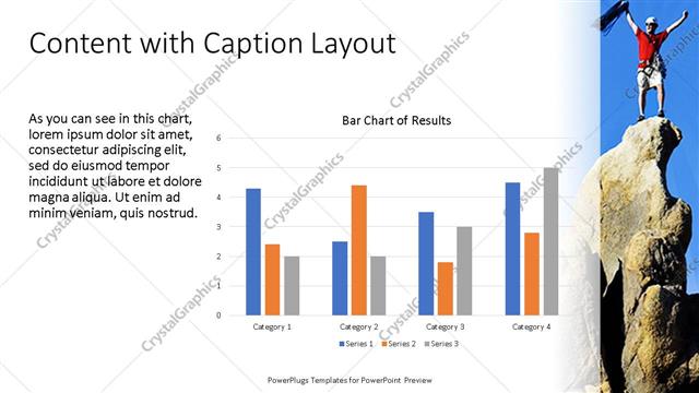 Content with Caption presentation slide layout