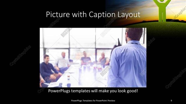 Picture with Caption presentation slide layout