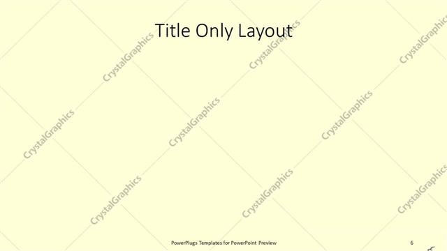 Title Only presentation slide layout