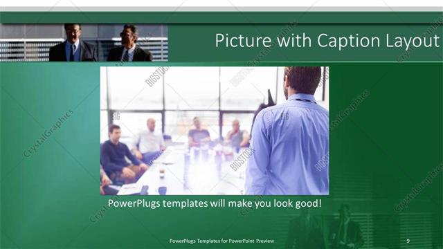 Picture with Caption presentation slide layout