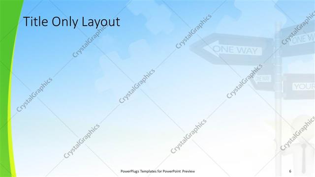 Title Only presentation slide layout