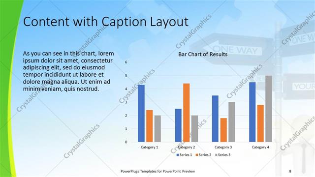 Content with Caption presentation slide layout