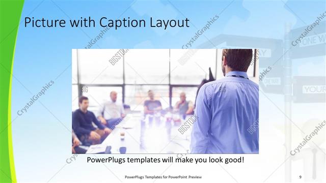 Picture with Caption presentation slide layout