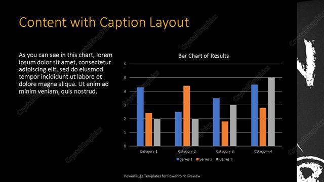 Content with Caption presentation slide layout