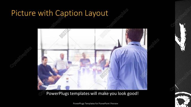 Picture with Caption presentation slide layout