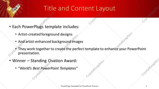 Title and Content presentation slide layout