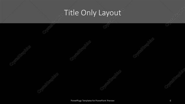 Title Only presentation slide layout