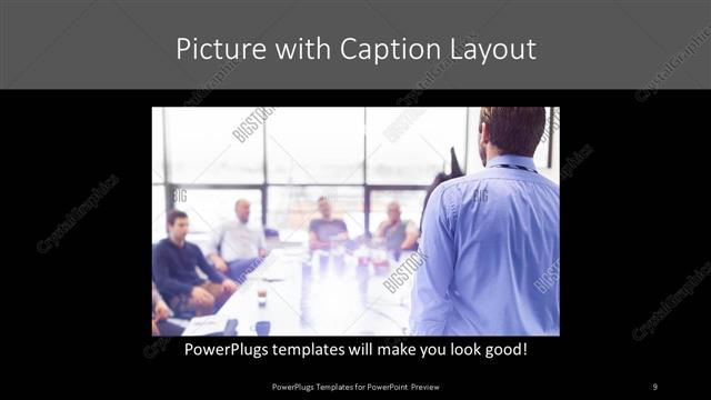 Picture with Caption presentation slide layout