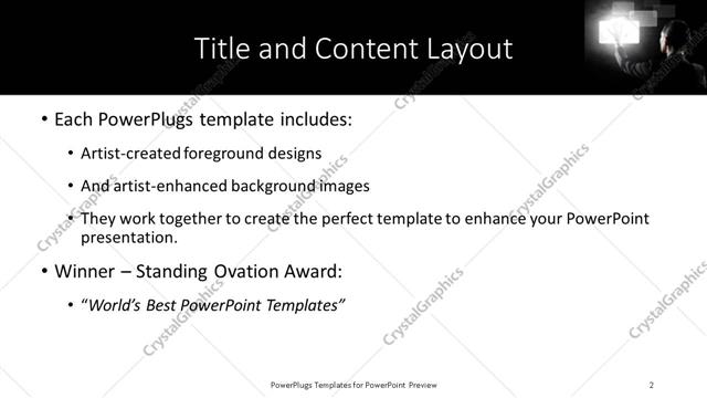 Title and Content presentation slide layout
