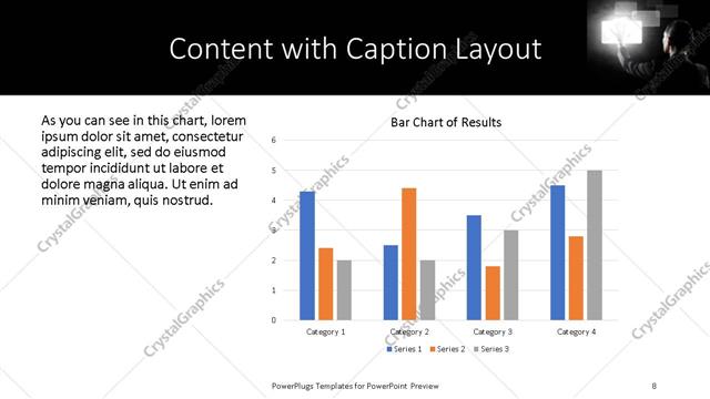 Content with Caption presentation slide layout