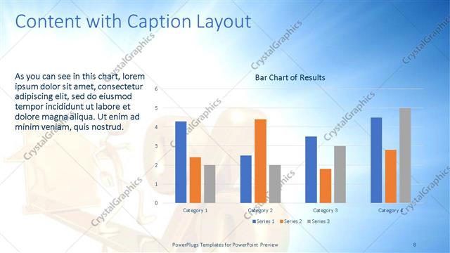 Content with Caption presentation slide layout