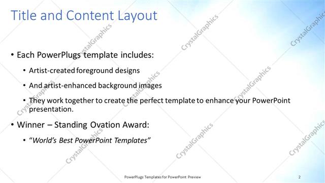 Title and Content presentation slide layout