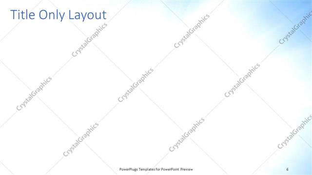 Title Only presentation slide layout