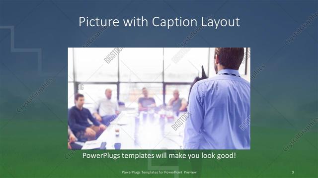 Picture with Caption presentation slide layout